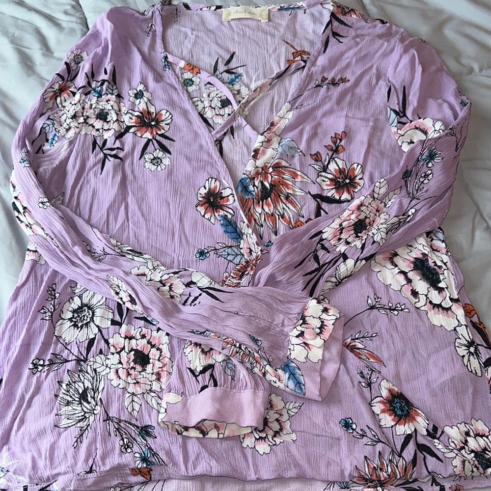 Floral Lavender Women's Top